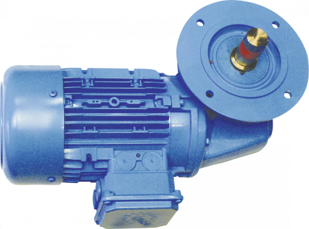 Редукторный двигатель 1,1 кВт угловой